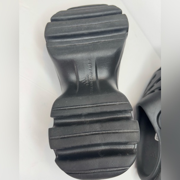 Adidas x Stella McCartney  black wedge  Clog sandals  US Size 6 excellent! - Picture 5 of 10